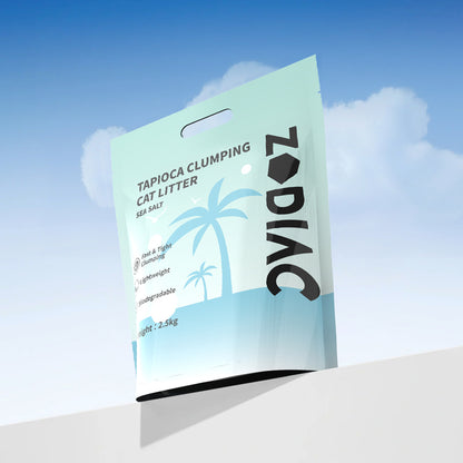 ZODIAC Advanced Clumping Cat Litter – Tofu Mix With Puffed Tapioca - Sea Salt