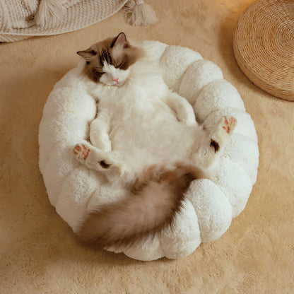 Cat Bed | Cozy Soft Deep Sleep Nest All Season