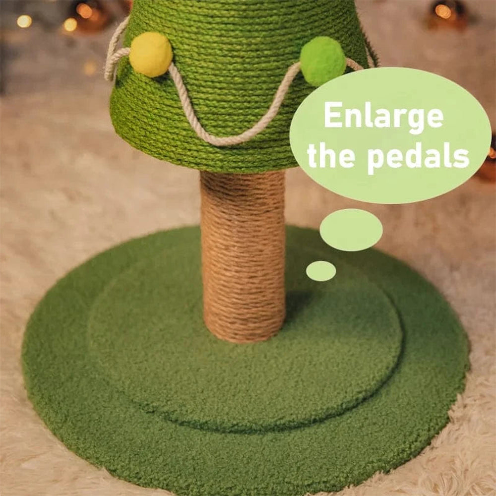 Christmas Cat Tree with Bed & Sisal Scratching Post