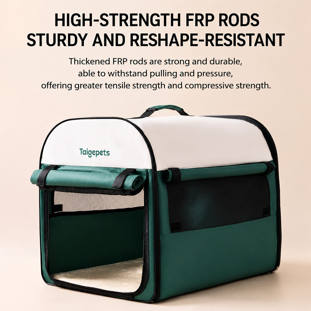Foldable Pet Car Travel Crate | Portable Carrier for Cats & Dogs