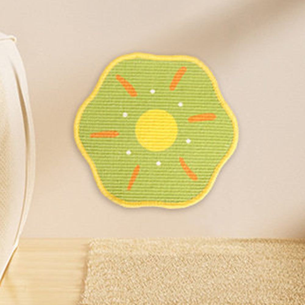 Dopamine Colour Sisal Wall-Mounted Cat Scratching Pad - Heavy Duty Anti-Shed (Self-Adhesive)