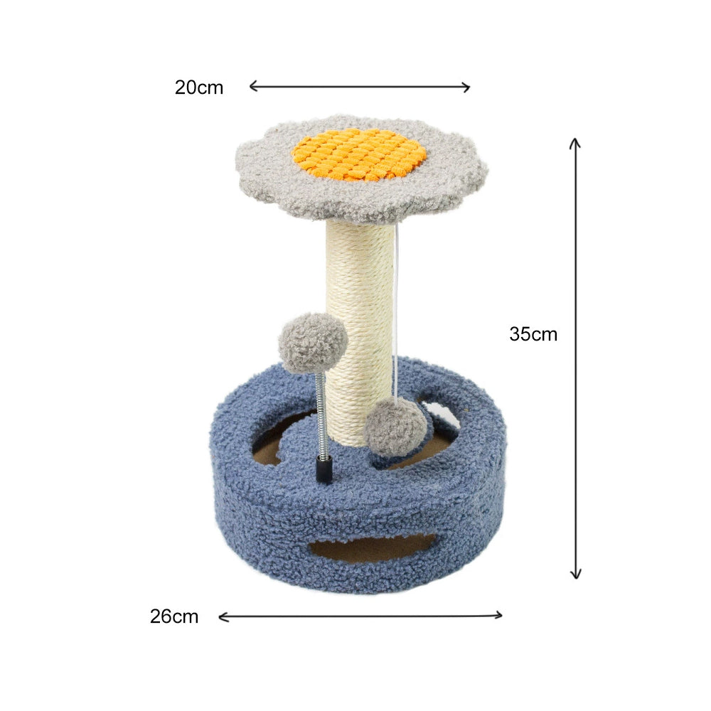 CATIO Cute Sunflower Style Small Cat Scratching Post