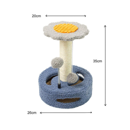 CATIO Cute Sunflower Style Small Cat Scratching Post