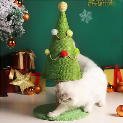 Christmas Cat Tree with Bed & Sisal Scratching Post