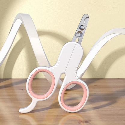 PAKEWAY Large Pink Cat Nail Clipper (with Flat Head) Cat Grooming