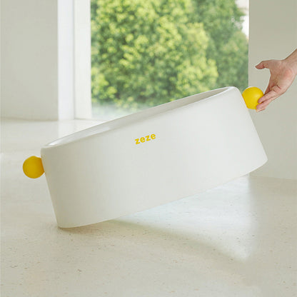 ZEZE Large Open Cat Litter Box