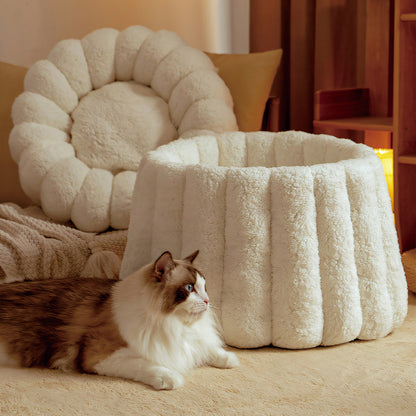 Cat Bed | Cozy Soft Deep Sleep Nest All Season