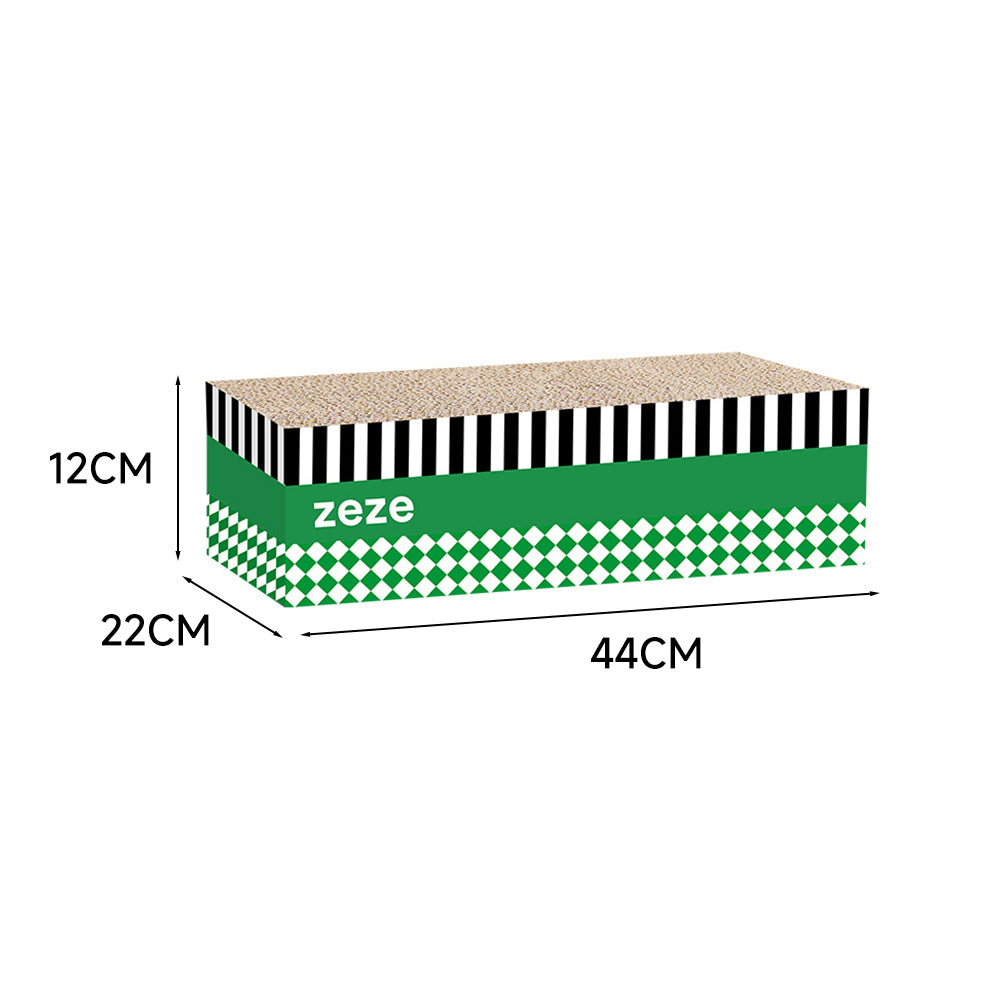 ZEZE 3-in-1 Cat Scratcher – Large Corrugated Cardboard