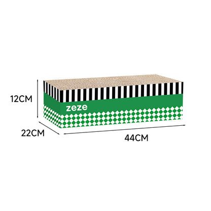 ZEZE 3-in-1 Cat Scratcher – Large Corrugated Cardboard