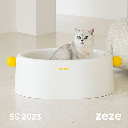 ZEZE Large Open Cat Litter Box