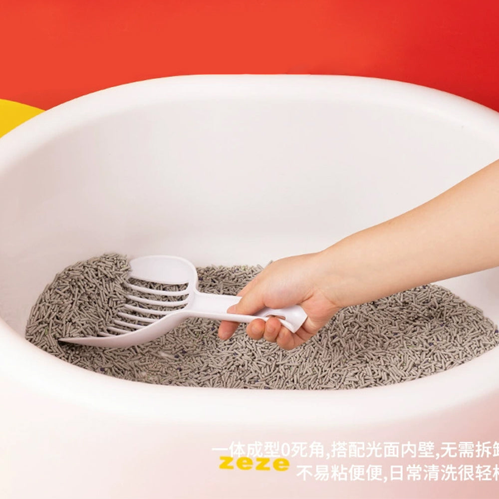 ZEZE Large Open Cat Litter Box
