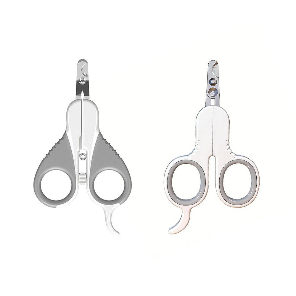 PAKEWAY Large Grey Cat Nail Clipper (with Flat Head) Cat Grooming
