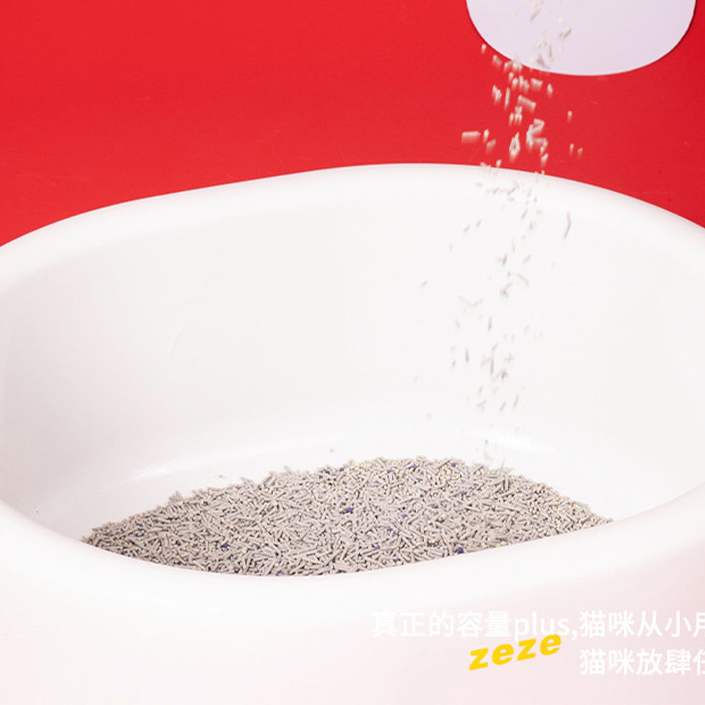 ZEZE Large Open Cat Litter Box