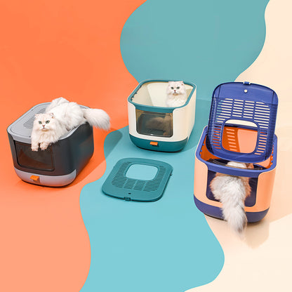 PAKEWAY Starry Valley Cat Litter Box 44x53.5x37.9cm