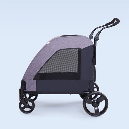 Easy Fold Pet Stroller - One-Touch Folding Design