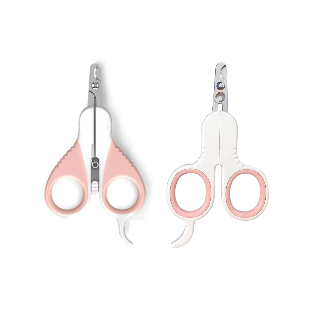PAKEWAY Large Pink Cat Nail Clipper (with Flat Head) Cat Grooming