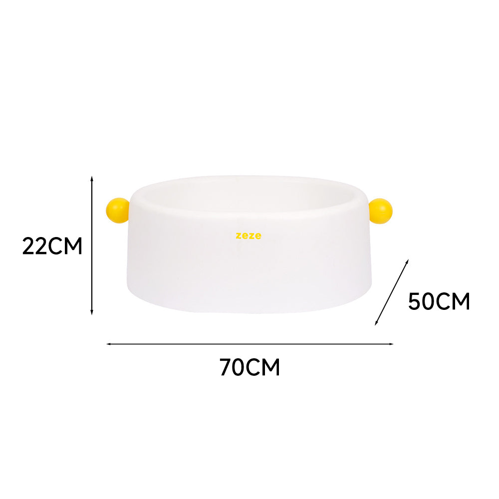 ZEZE Large Open Cat Litter Box