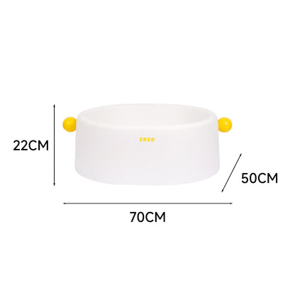 ZEZE Large Open Cat Litter Box