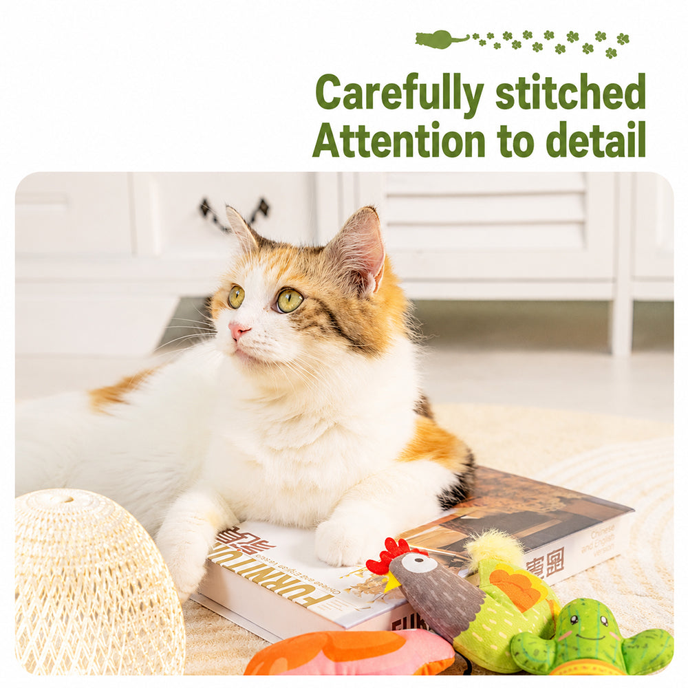 Catnip Toy | Plush Interactive Chew Toy for Cats