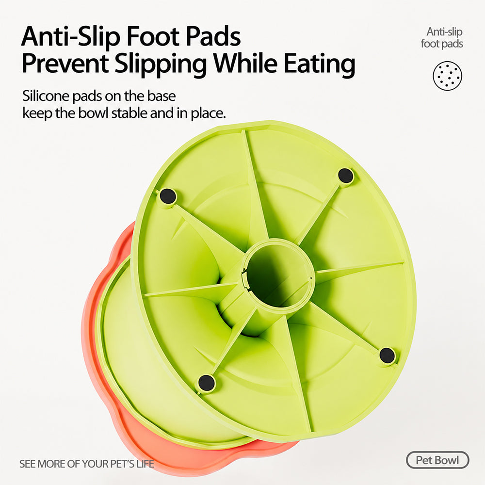 Adjustable Elevated Pet Bowl Ceramic Neck Support