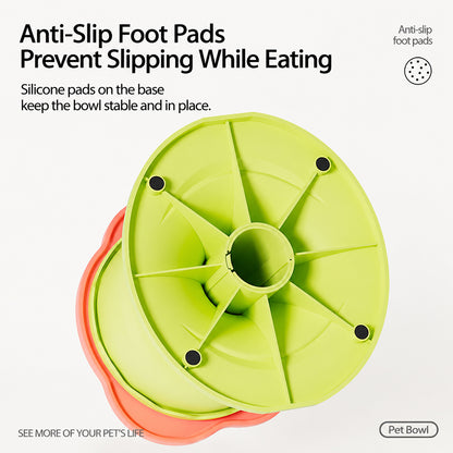 Adjustable Elevated Pet Bowl Ceramic Neck Support
