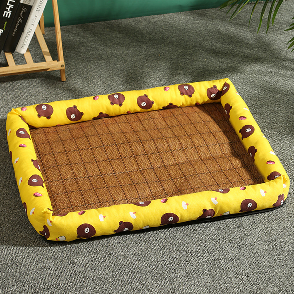 Rattan Cat Bed – Breathable Summer Cat Bed 54 × 44 cm