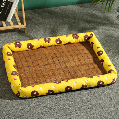 Rattan Cat Bed – Breathable Summer Cat Bed 54 × 44 cm