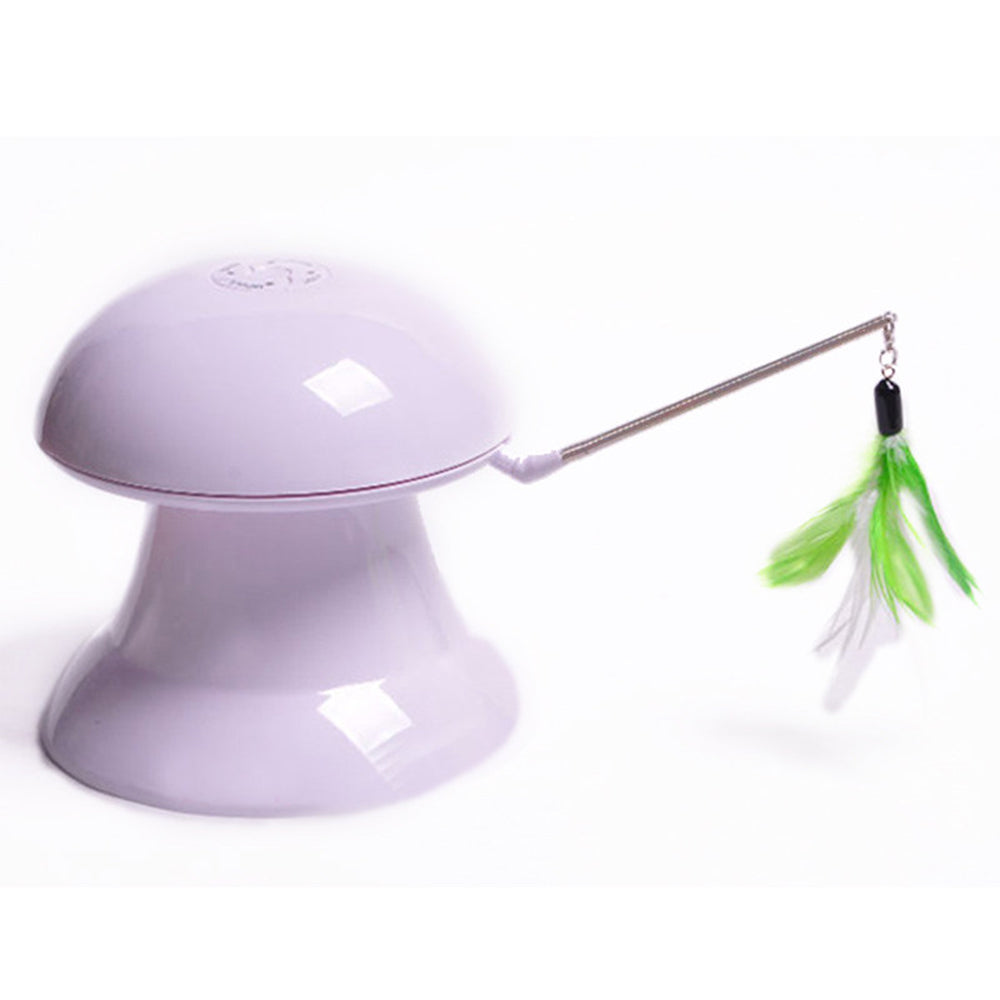 Automatic Laser Feather USB Rechargeable Cat Interactive Toy