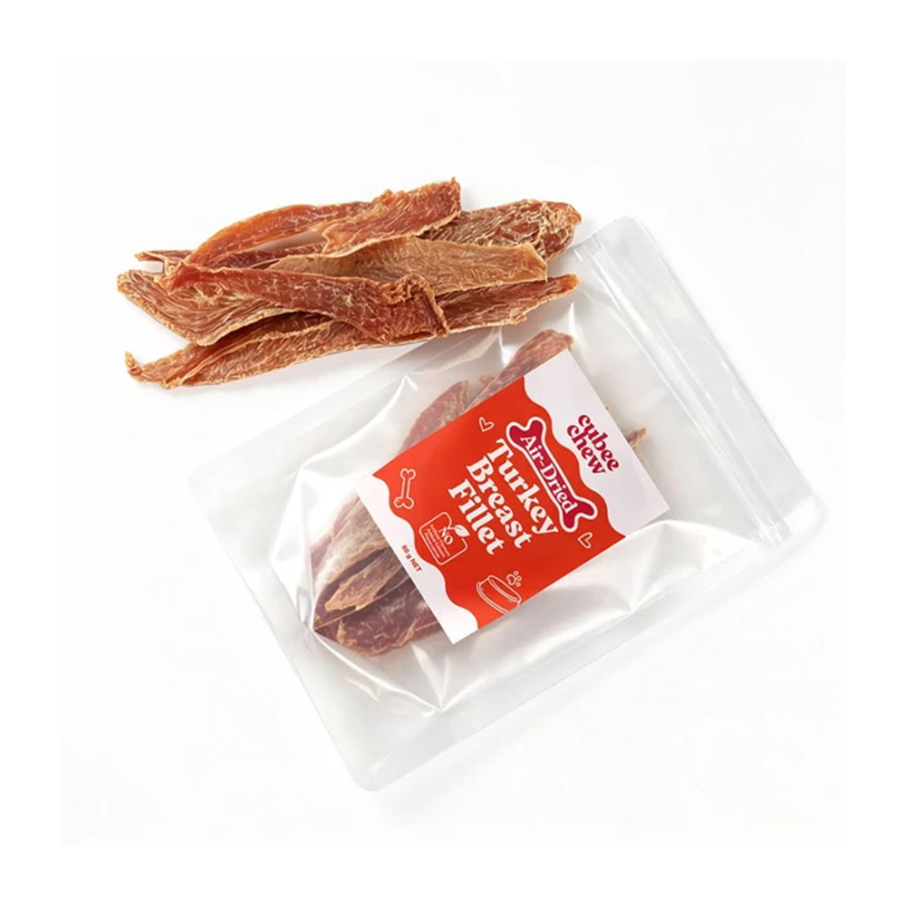 Cubee Chew Air-Dried Turkey Breast Fillet Dog Treats 80g