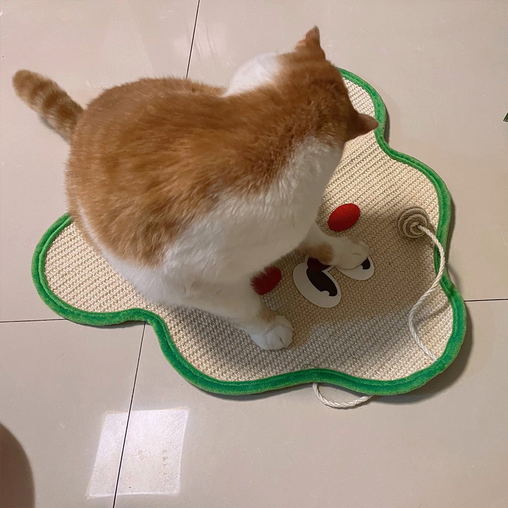 Sisal Wall-Mounted Cat Scratching Pad - Heavy Duty Anti-Shed Design (Velcro Fixing)