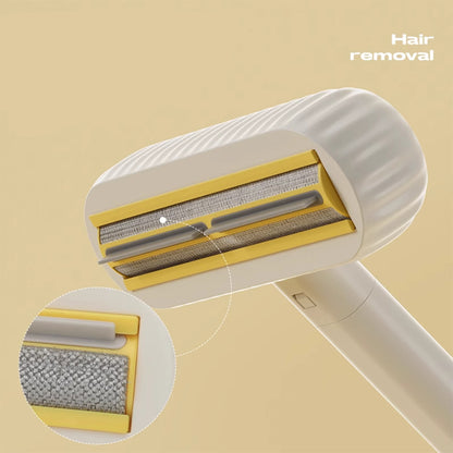 Reusable Pet Hair Remover – Self-Cleaning Fur Removal Brush with Extended Handle