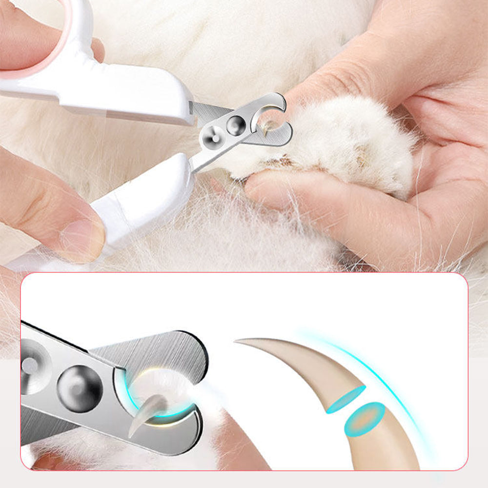PAKEWAY Large Grey Cat Nail Clipper (with Flat Head) Cat Grooming