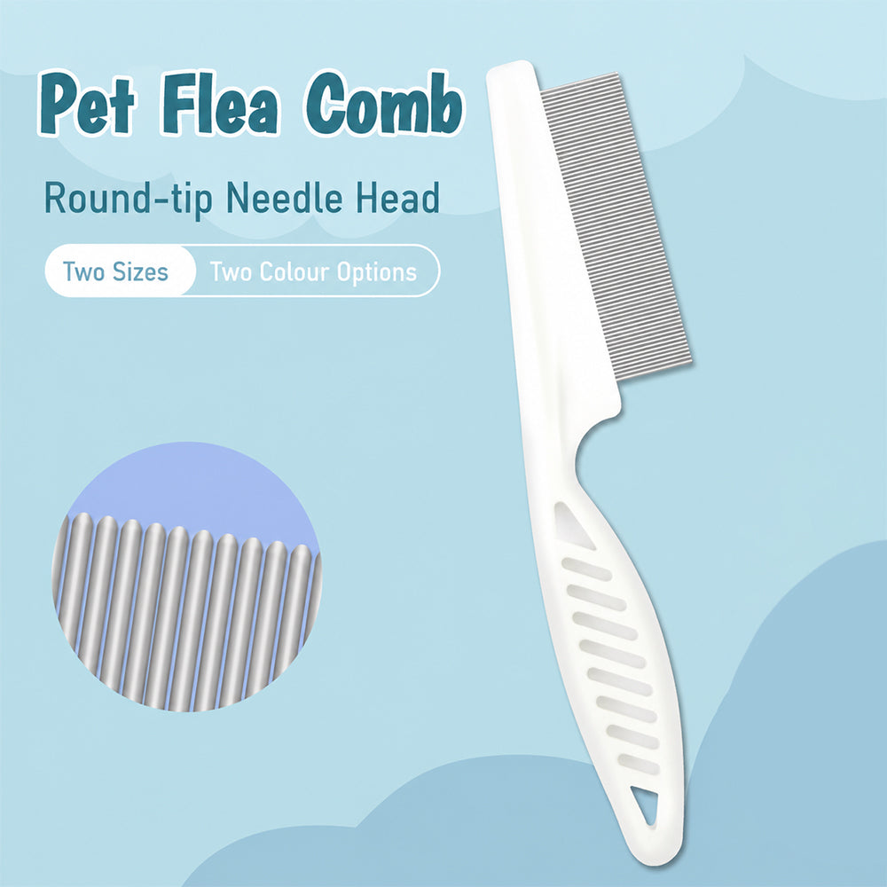 Pet Flea Comb – Fine Tooth Grooming Comb for Cats & Dogs