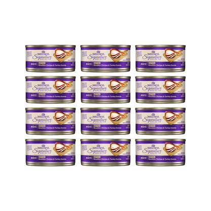 WELLNESS Core Signature Selects Kitten Chicken & Turkey Wet Cat Food 79g x 12