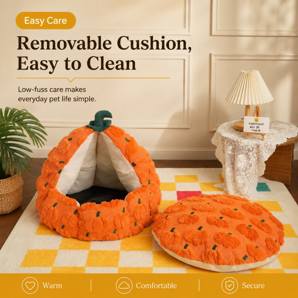 Enclosed Cat Bed Cozy Warm House