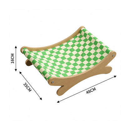 Cat Hammock Bed Wooden Frame Rocking