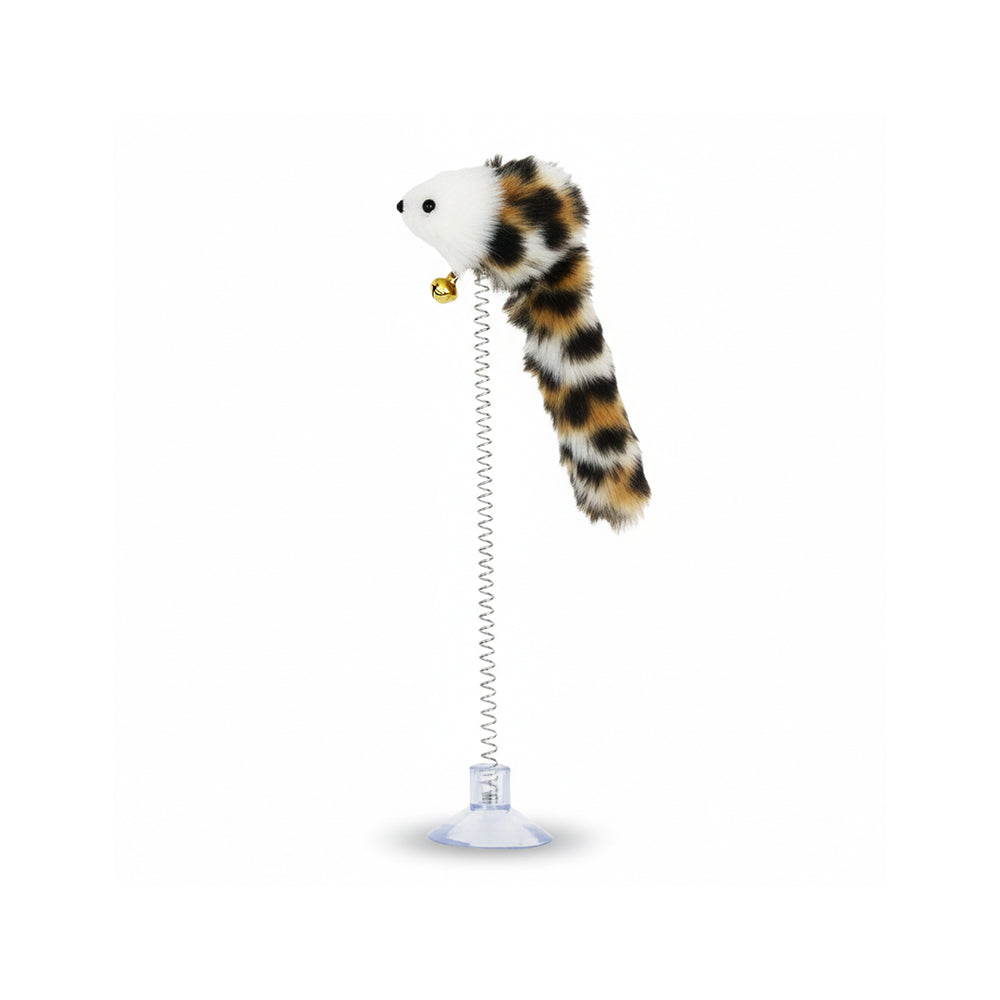 Suction Cup Spring Cat Teaser Wand Interactive Toy
