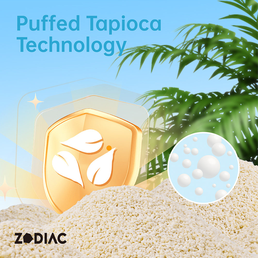 ZODIAC Advanced Clumping Cat Litter – Tofu Mix With Puffed Tapioca - Tea Tree