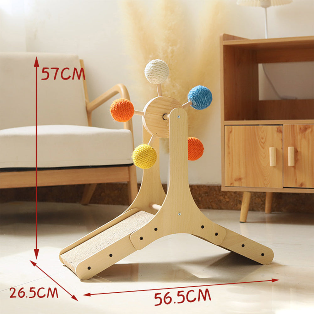 Ferris Wheel Cat Scratcher with Toys
