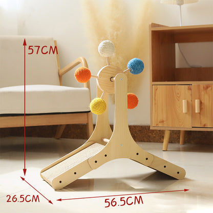 Ferris Wheel Cat Scratcher with Toys