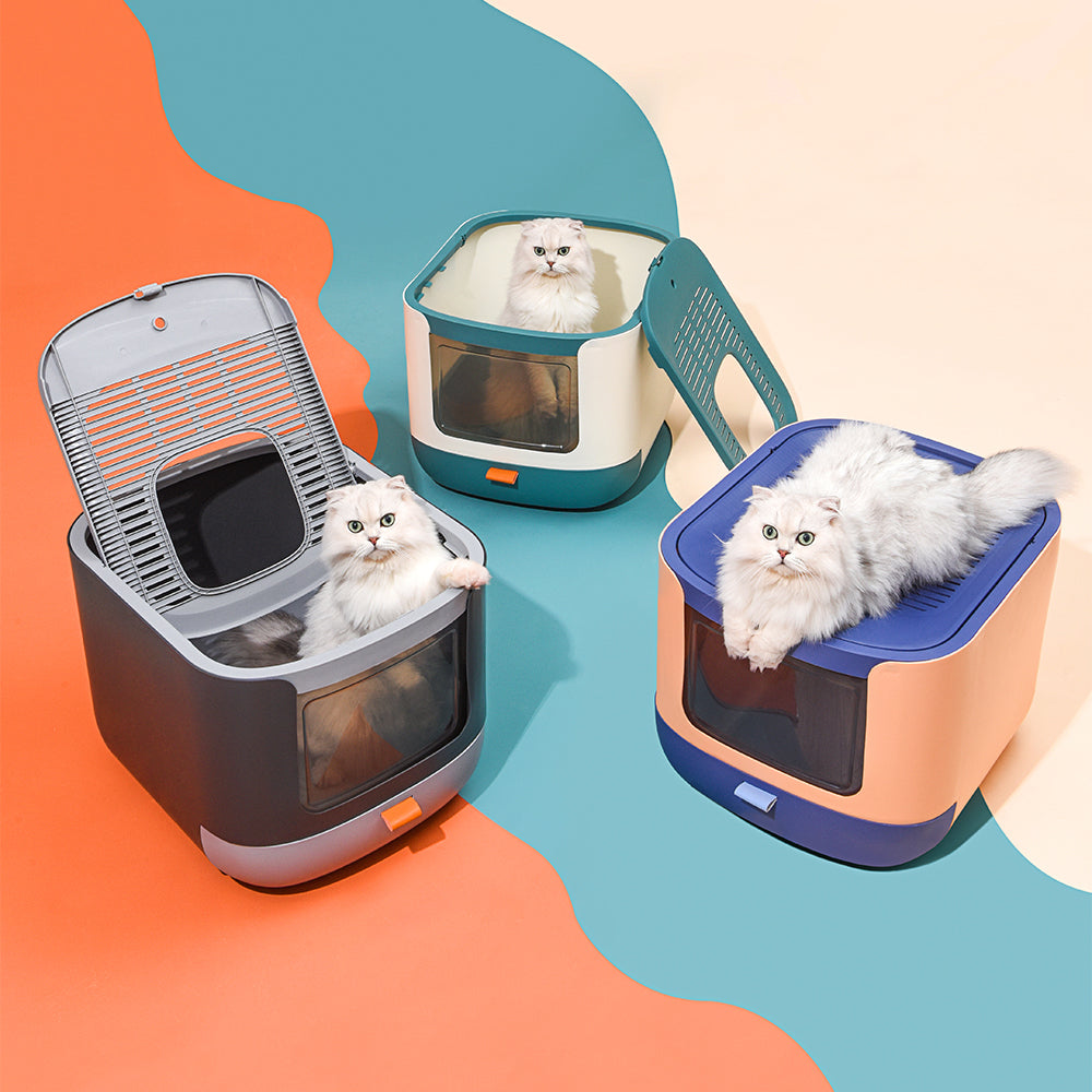 PAKEWAY Starry Valley Cat Litter Box 44x53.5x37.9cm