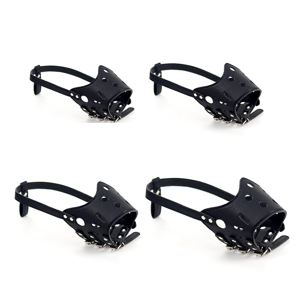 Dog Muzzle – Anti-Bite Anti-Scavenge Adjustable PU Leather