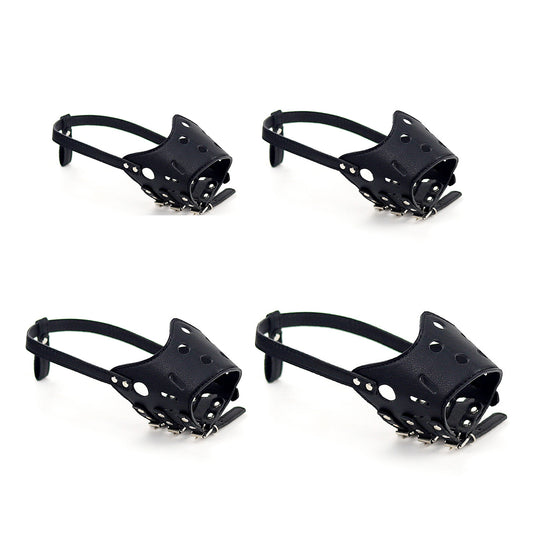 Dog Muzzle – Anti-Bite Anti-Scavenge Adjustable PU Leather