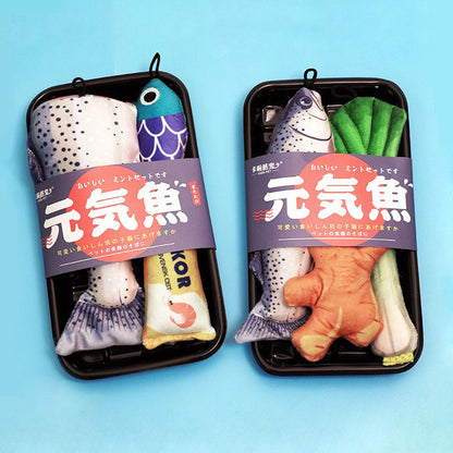 Catnip Fish Plush Toy – Crinkle Sound Chew & Play Toy