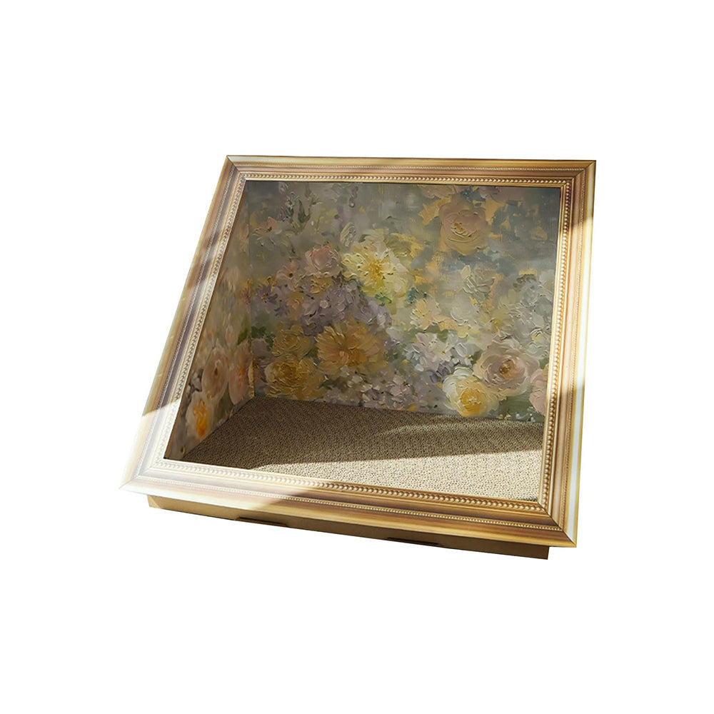 Oil Painting Cat Scratcher Bed