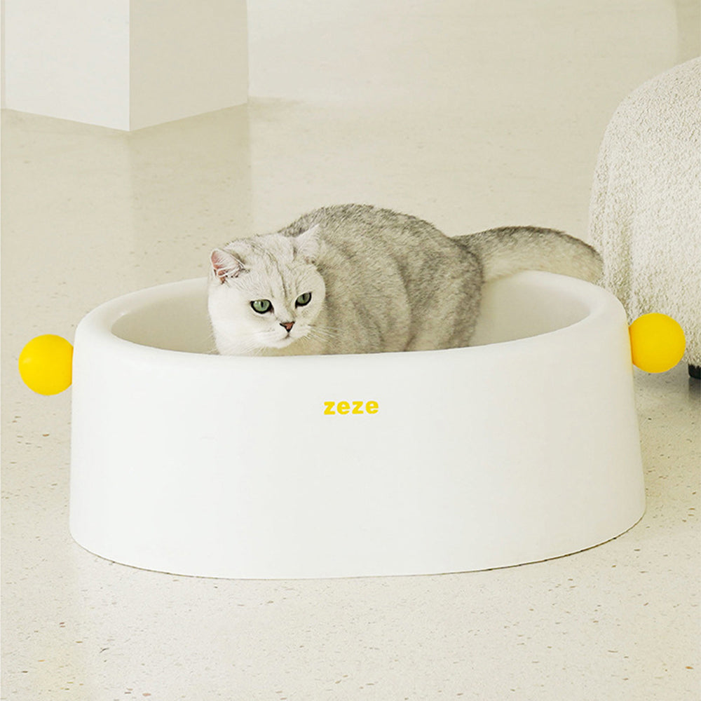ZEZE Large Open Cat Litter Box