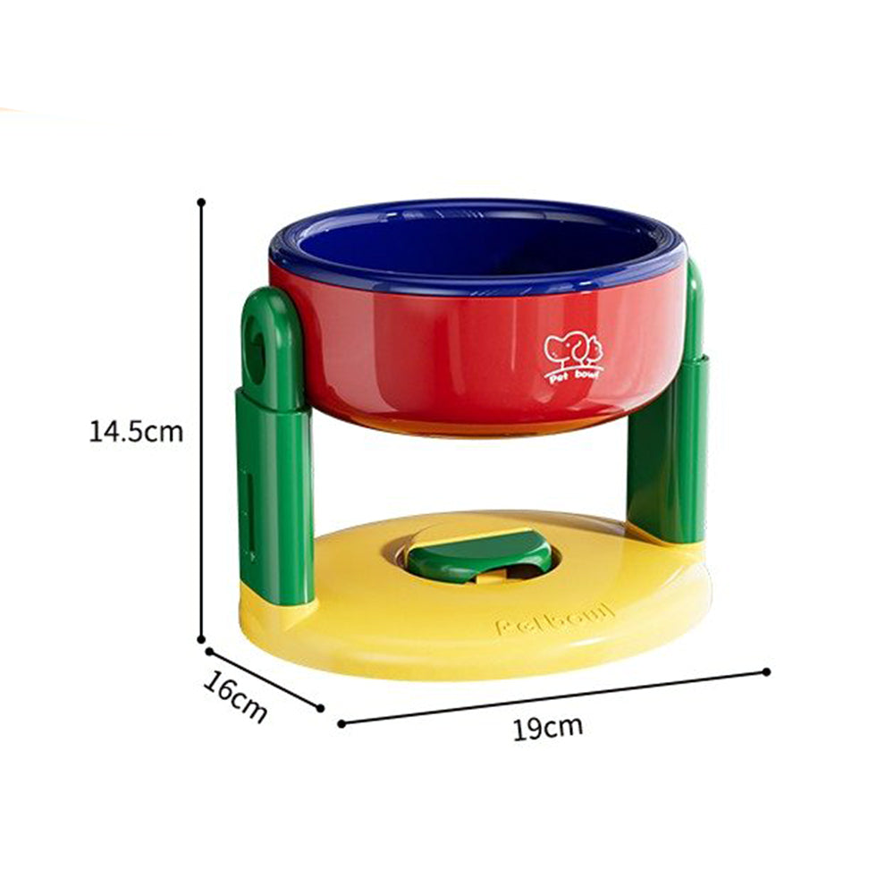 Adjustable Elevated Pet Bowl with Suction Base – 3 Height Levels