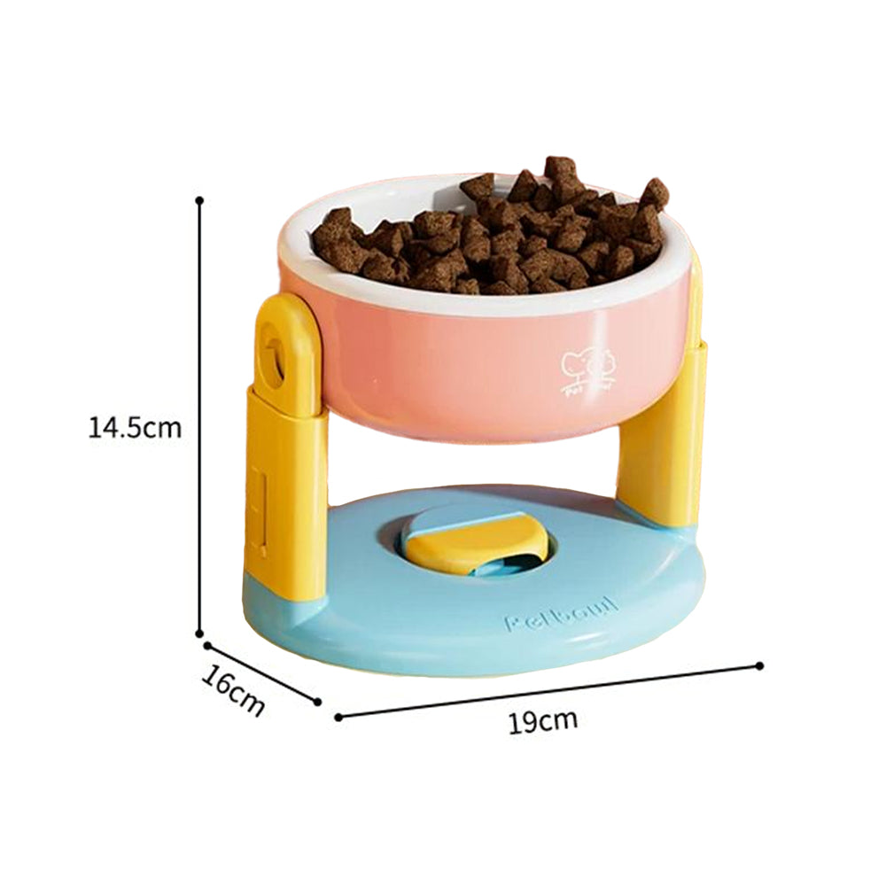 Adjustable Elevated Pet Bowl with Suction Base – 3 Height Levels