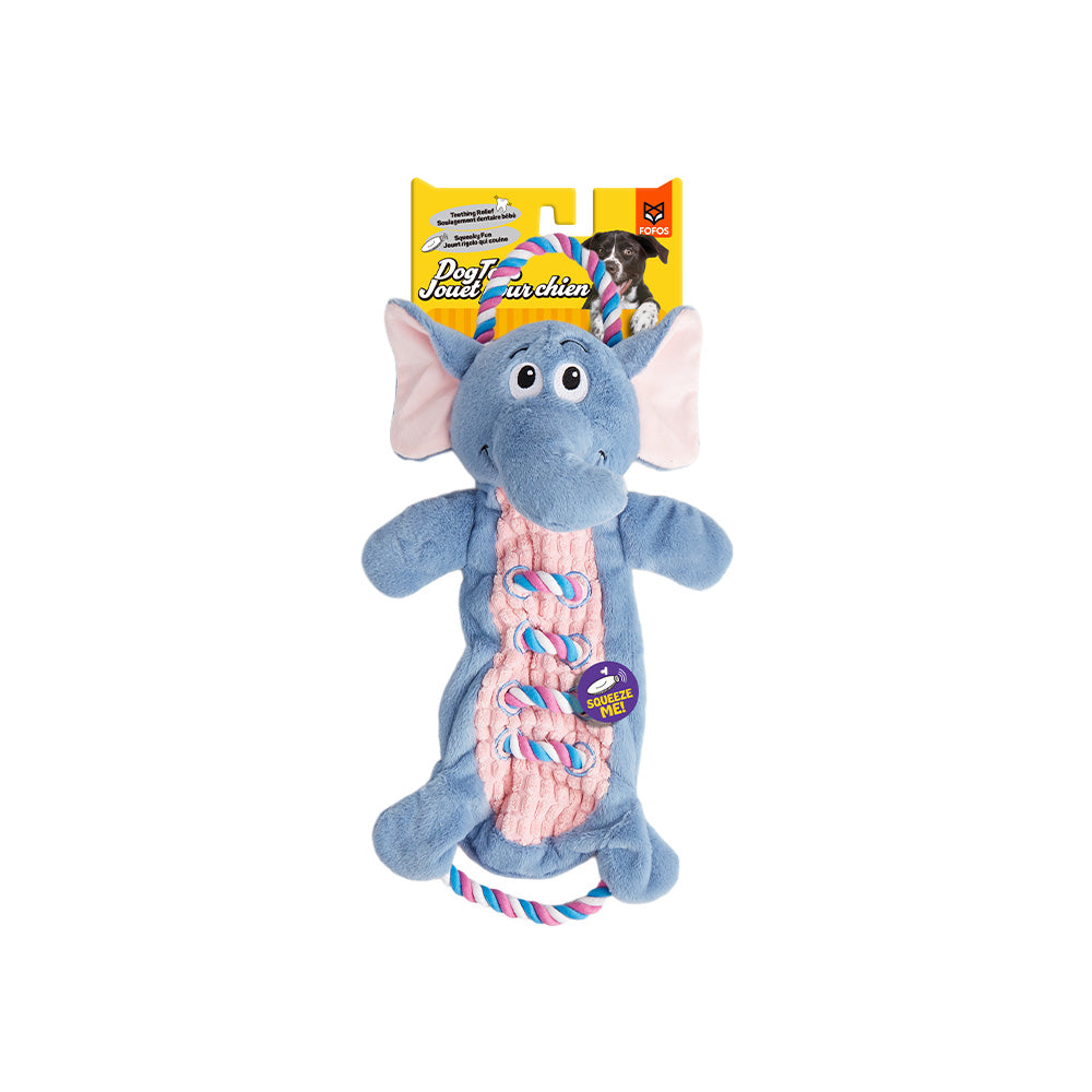 FOFOS Elephant Rope Tug Dog Toy