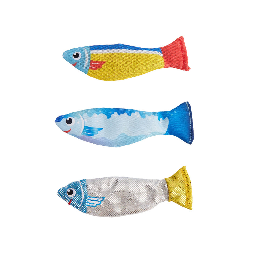 FOFOS Sardine Catnip Cat Toy - No.1 Fish 3pcs